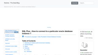 
                            12. SQL Plus - How to connect to a particular oracle database ...