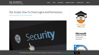 
                            6. SQL Scripts: How To Check Logins And Permissions - SQL Nuggets