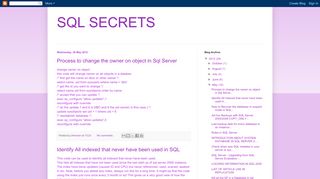 
                            11. SQL SECRETS: May 2012