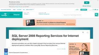 
                            9. SQL Server 2008 Reporting Services for Internet deployment