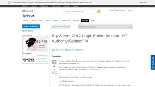 
                            4. Sql Server 2012 Login Failed for user 