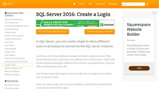 
                            4. SQL Server 2016: Create a Login - Quackit.com