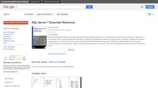 
                            13. SQL Server 7 Essential Reference - Resultat for Google Books