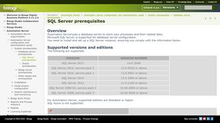 
                            11. SQL Server Configuration - Help - User Guides - Bizagi