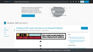 
                            8. sql server - Creating a SQL Login and User on an AlwaysOn Replica ...