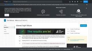 
                            7. sql server - dcexec login failure - Database Administrators Stack ...