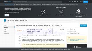 
                            13. sql server - Login failed for user - Error 18456 - Severity 14 ...