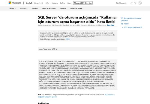 
                            3. SQL Server'da oturum açtığınızda 