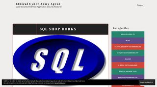 
                            7. SQL SHOP DORKS – Ethical Cyber Army Agent