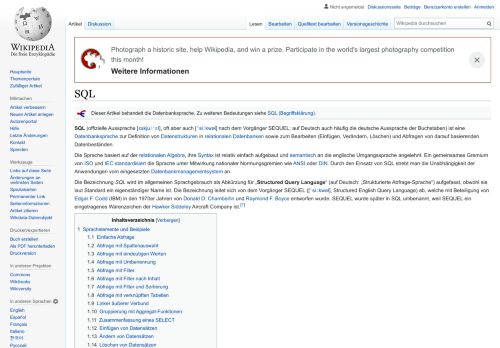 
                            10. SQL – Wikipedia