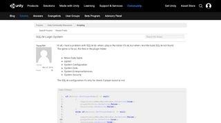 
                            4. SQLite Login System - Unity Forum