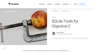 
                            12. SQLite Tools for Objective-C - Vertabelo