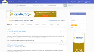 
                            10. Squad Infotech Openings Jobs - Shine.com