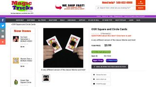 
                            6. Square and Circle Cards Trick - Fast Shipping | MagicTricks.com