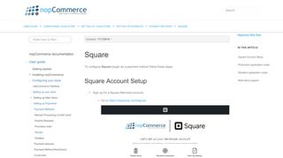 
                            9. Square - Documentation (English) - nopCommerce documentation