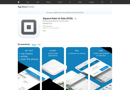 
                            12. Square Point of Sale (POS) on the App Store - iTunes - Apple
