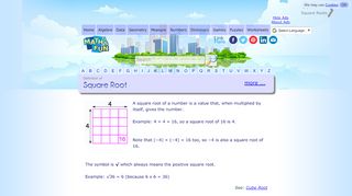 
                            4. Square Root Definition (Illustrated Mathematics Dictionary) - Math is Fun