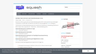 
                            10. Squash in Bayern - Bearbeitung der BLSV-Bestandserhebung 2019