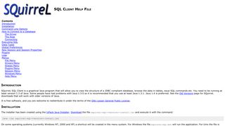 
                            3. SQuirreL SQL Client Help