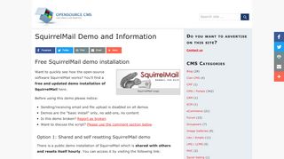 
                            13. SquirrelMail Demo Site » Try SquirrelMail without installing it