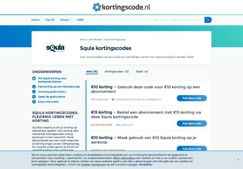 
                            9. Squla kortingscode - €2,50 korting in februari 2019 - Kortingscode.nl