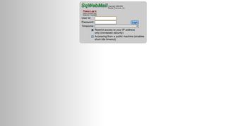
                            2. Sqwebmail Login. - SqWebMail - Copyright 1999-2011 Double ...