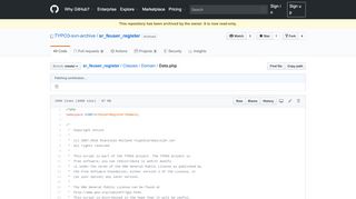 
                            11. sr_feuser_register/Data.php at master · TYPO3-svn-archive ... - GitHub