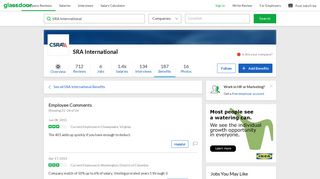 
                            11. SRA International Employee Benefit: 401K Plan | Glassdoor