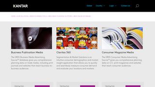 
                            4. SRDS Online Databases | Kantar Media