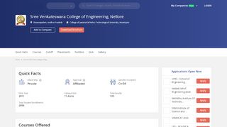 
                            4. Sree Venkateswara College of Engineering, Nellore - courses, fee, cut ...