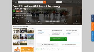 
                            11. Sreenidhi Institute Of Science & Technology (City Office), Domalguda ...