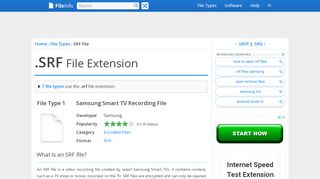 
                            13. SRF File Extension - What is an .srf file and how do I open it?