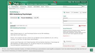 
                            6. SRH Heidelberg Psychologie - Forum - Studis Online