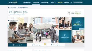 
                            8. SRH Hochschule Berlin - 82 Bewertungen zum Studium - Studycheck