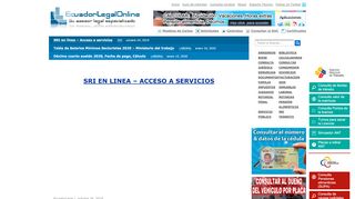 
                            3. SRI en linea Servicio de Rentas Internas - EcuadorLegalOnline