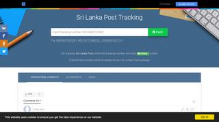 
                            8. Sri Lanka Post Tracking