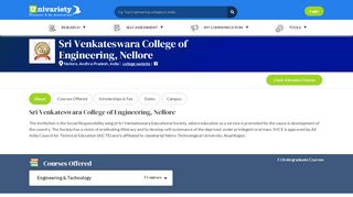 
                            9. Sri Venkateswara College of Engineering, Nellore in Nellore - Univariety