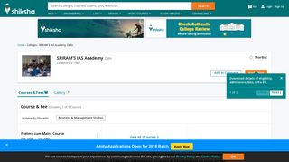 
                            7. SRIRAM'S IAS Academy, Delhi - Courses, Placement Reviews ...