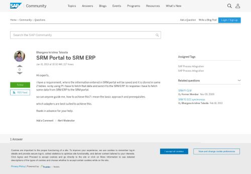 
                            7. SRM Portal to SRM ERP - archive SAP