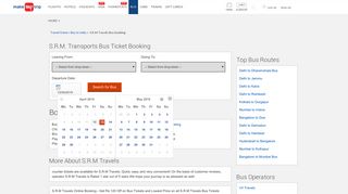 
                            2. S.R.M. Transports Bus Ticket Online Booking @ 120 Off | Reservation ...