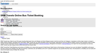 
                            6. SRM Travels Online Bus Booking - Upto Rs.100 Off + Rs.575 Cash ...