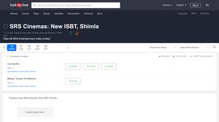 
                            10. SRS Cinemas: New ISBT, Shimla | Movie Showtimes Near You in ...