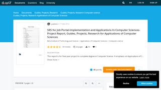 
                            4. SRS for Job Portal-Implementation and Applications In Computer ...