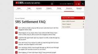 
                            3. SRS Settlement Frequently Asked Questions | DBS Vickers Online ...