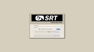 
                            6. SRT Collaboration Suite Log In