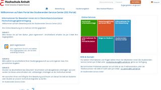 
                            11. SSC-Portal - Hochschule Anhalt