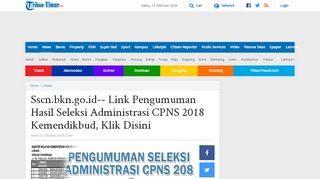 
                            6. Sscn.bkn.go.id-- Link Pengumuman Hasil Seleksi Administrasi CPNS ...