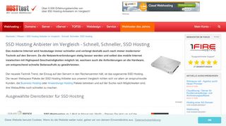 
                            6. SSD Hosting Anbieter im Vergleich - Schnell, Schneller, SSD Hosting