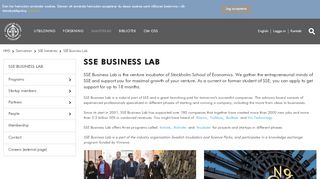 
                            3. SSE Business Lab - Stockholm School of Economics
