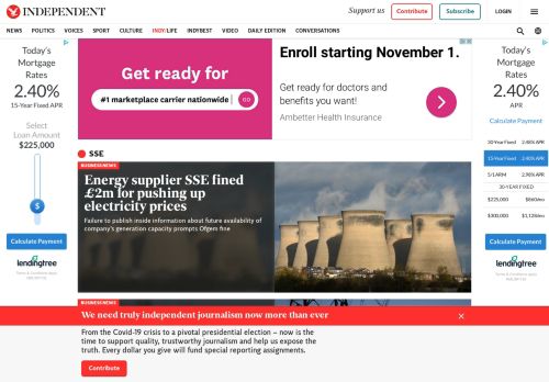 
                            8. SSE - latest news, breaking stories and comment - The Independent